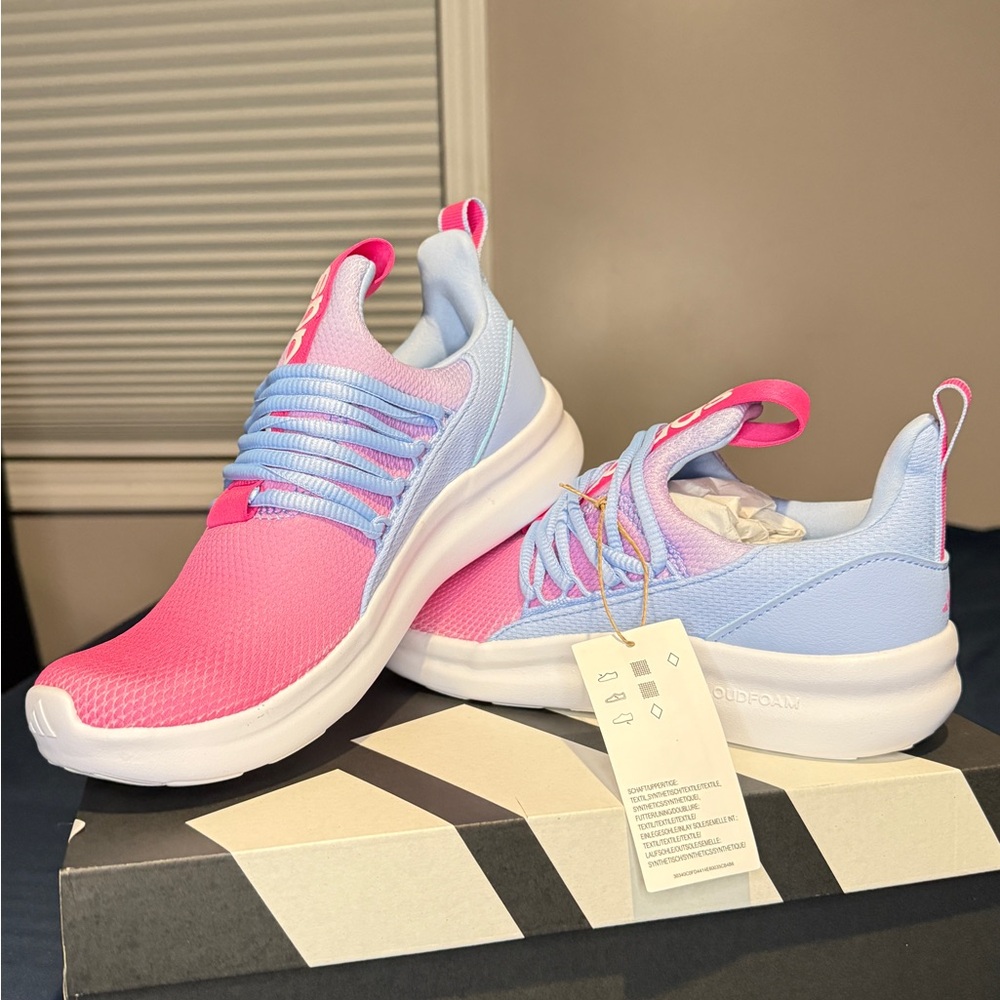 I’m adidas Women's Pink and Light Blue Sneakers